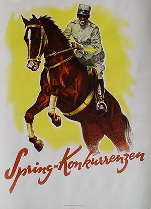 "Spring-Konkurrenzen" originales Farblithographie-Plakat ca.72x 52cm; Nohl-Druck Schaffhausen um ...