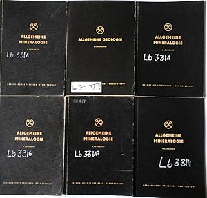Imagen del vendedor de 5 Lehrbriefe Allgemeine Mineralogie: Lehrbrief 2, 4, 5, 8 und 9 und 1 Lehrbrief Allgemeine Geologie 3. a la venta por Andreas Schller