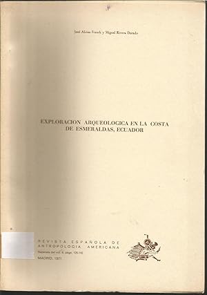 EXPLORACION ARQUEOLOGICA EN LA COSTA DE ESMERALDAS ECUADOR (Separata vol 6pgns 125-140) láminas b/n