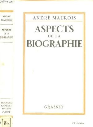 Bild des Verkufers fr ASPECT DE LA BIOGRAPHIE zum Verkauf von Le-Livre