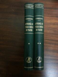ANTOLOGIA DE PIEZAS CORTAS DE TEATRO - 2 TOMOS
