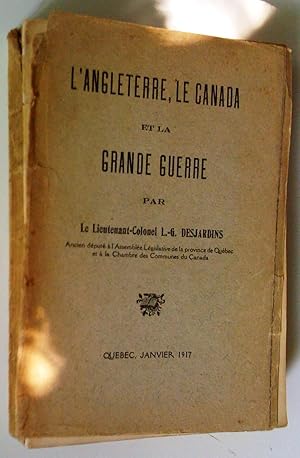 L'Angleterre, le Canada et la Grande Guerre