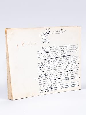 Manuscrit autographe d'un article consacré à Fulton [ Texte d'un chapitre de l'ouvrage Le Panthéo...