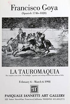 Poster for Francisco Goya Exhibition. La Tauromaquia.