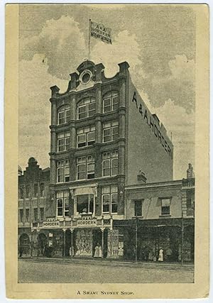 A Smart Shop in Sydney (postcard showing A & A Hordern building)