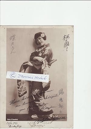 Imagen del vendedor de HATSUE YUASA (1903- ?) japanischer Sopran, verheiratet mit dem Pianisten Walther Carl Meiszner, sang bis 1941 in Deutschland a la venta por Herbst-Auktionen