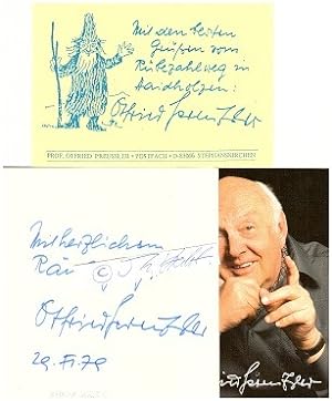 Bild des Verkäufers für OTFRIED PREUßLER (Otfried Preussler, 1923-2013) tschechisch-deutscher Kinderbuchautor, schrieb den Räuber Hotzenplotz zum Verkauf von Herbst-Auktionen