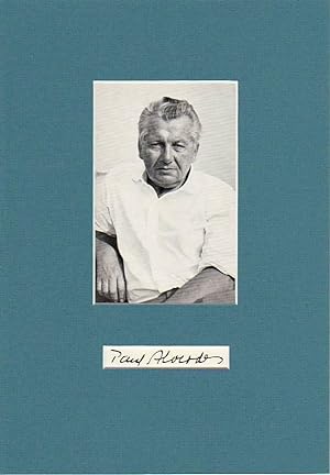 Imagen del vendedor de PAUL ALVERDES (1897-1979) Dr.phil., deutscher Schriftsteller und Dichter, Autor der sog. Konservativen Revolution, 1961 Deutscher Jugendbuchpreis. Alverdes arbeitete ab 1930 bei der Zeitschrift CORONA neben anderen mit Hans Carossa, Hermann Hesse, Hugo von Hofmannsthal, Ricarda Huch, Max Mell und Emil Strau zusammen. a la venta por Herbst-Auktionen