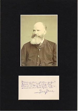 Imagen del vendedor de GEORG EBERS (1837-98) Professor Dr., deutscher gyptologe und Schriftsteller a la venta por Herbst-Auktionen