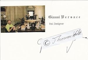 Seller image for GIANNI VERSACE (1946-97 ermordet) italienischer Star-Designer for sale by Herbst-Auktionen