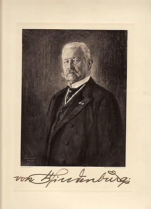Imagen del vendedor de PAUL VON HINDENBURG (1847-1934) Generalfeldmarschall, 1925-34 REICHSPRSIDENT a la venta por Herbst-Auktionen