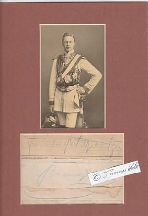 Imagen del vendedor de WILHELM II. (1859-1941) , letzter deutscher Kaiser, Knig von Preussen a la venta por Herbst-Auktionen