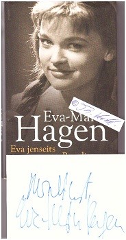 Bild des Verkufers fr EVA-MARIA HAGEN (1934-2022) DDR-Schauspielerin, Mutter von Nina Hagen zum Verkauf von Herbst-Auktionen