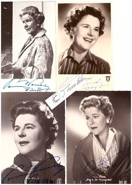 Bild des Verkufers fr PAULA WESSELY (1907-2000) sterreichische Schauspielerin sterreichische Film- und Theaterschauspielerin. Sie war die Ehefrau von Attila Hrbiger und die Mutter der Schauspielerinnen Christiane Hrbiger, Elisabeth Orth und Maresa Hrbiger. zum Verkauf von Herbst-Auktionen