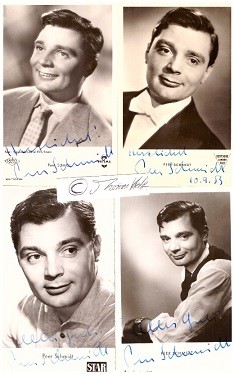 Bild des Verkufers fr PEER SCHMIDT (1926-2010) Berliner Schauspieler und Synchronsprecher (u.a. von Marlon Brando, Rod Taylor, Gerard Philipe, Jean Paul Belmondo) zum Verkauf von Herbst-Auktionen