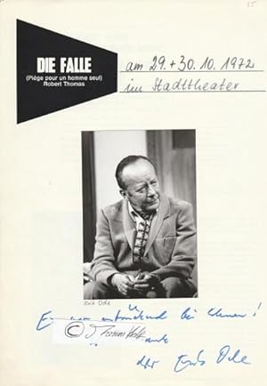 ERIK ODE (1910-83) deutscher Schauspieler, DER KOMMISSAR