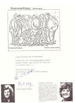 Seller image for PETRA KELLY (Petra Karin Kelly,1947-93) Mitbegrnderin der Partei DIE GRNEN, M.d.B., Symbolfigur der Umwelt- und Friedensbewegung for sale by Herbst-Auktionen