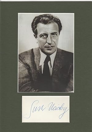 Seller image for GUSTAV UCICKY (1899-1961) sterreichischer Filmregisseur, unehelicher Sohn des Malers Gustav Klimt for sale by Herbst-Auktionen