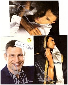 Imagen del vendedor de VITALI KLITSCHKO (1971) Dr., ukrainischer Boxer, Weltmeister im Schwergewicht nach Version der WBC und WBO, jetzt Politiker, B�rgermeister von Kiew und Gr�nder der Partei UDAR a la venta por Herbst-Auktionen