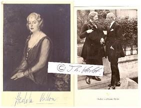 Bild des Verkufers fr HEDDA ADLON (1889-1967) Berliner Hotelchefin, mit ihrem Mann Louis Adlon des legendren HOTEL ADLON, BERLIN zum Verkauf von Herbst-Auktionen