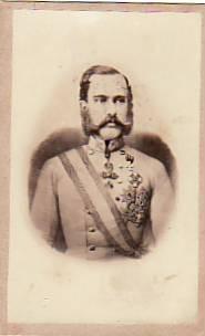 Imagen del vendedor de Kabinettphotographie (carte de visite, ca. 6 x 10 cm) KAISER FRANZ JOSEPH I. a la venta por Herbst-Auktionen