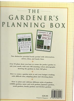 Bild des Verkufers fr The Gardener's Planning box: How to Plan and Plant the Perfect Garden in an Inspirational Two-Volume Collection zum Verkauf von North American Rarities