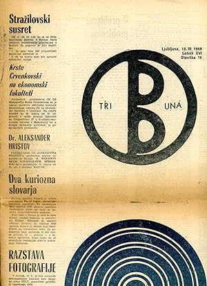 Tribuna. Ljubljana. 18 III 1968. Letnik XVI. Stevilka 16