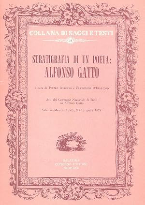 Bild des Verkufers fr Stratigrafia di un poeta: Alfonso Gatto zum Verkauf von Studio Bibliografico Marini