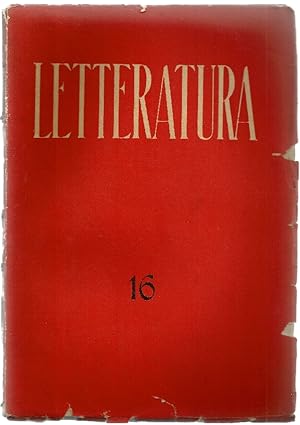 Letteratura. Ottobre-Dicembre 1940 - N. 16