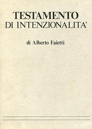 Testamento di intenzionalità