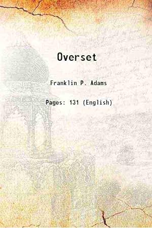 Seller image for Overset 1922 for sale by Gyan Books Pvt. Ltd.
