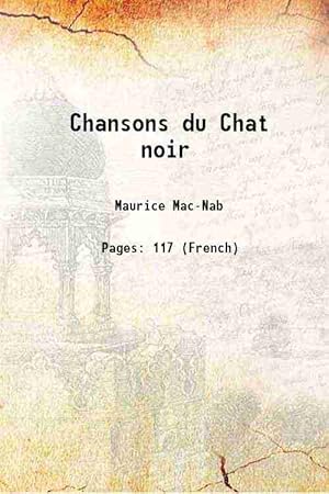 Mac Nab Chansons Du Chat Noir Abebooks