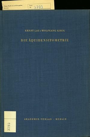 Seller image for DIE AEQUIDENSITOMETRIE. GRUNDLAGEN, VERFAHREN UND ANWENDUNGSGEBIETE for sale by Antiquariat Bookfarm