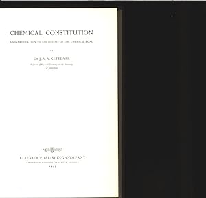 Imagen del vendedor de Chemical Constitution. An Introduction to the Theory of the Chemical Bond. (Translated by L. C. Jackson). a la venta por Antiquariat Bookfarm