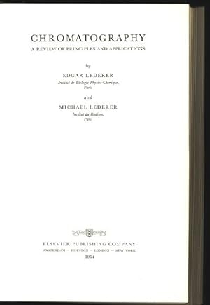 Image du vendeur pour Chromatography. A review of principles and applications. mis en vente par Antiquariat Bookfarm