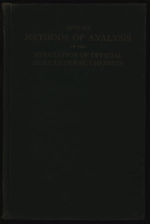 Image du vendeur pour Official Methods of Analysis of the Association of Official Agricultural Chemists. mis en vente par Antiquariat Bookfarm