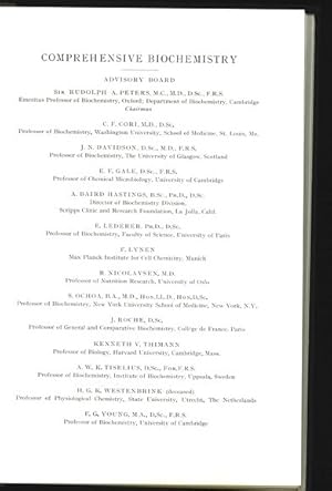 Imagen del vendedor de Comprehensive Biochemistry. 12. Enzymes. Ceneral Considerations. 1964. a la venta por Antiquariat Bookfarm