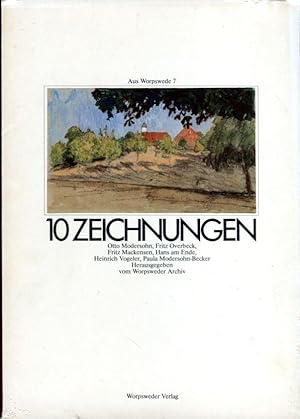 10 Zeichnungen von Modersohn, Overbeck, Mackensen, am Ende, Vogeler, Modersohn-Becker, Aus Worpsw...