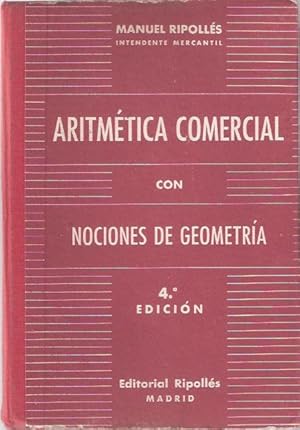 Seller image for Aritmtica comercial con nociones de Geometra for sale by SOSTIENE PEREIRA