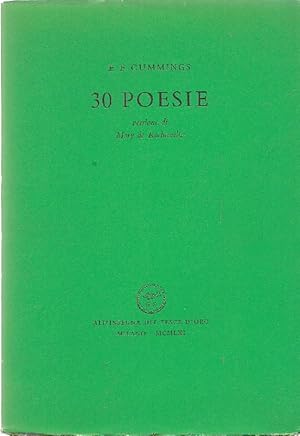 Bild des Verkufers fr 30 poesie zum Verkauf von Studio Bibliografico Marini