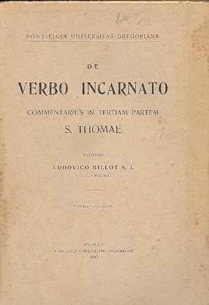 Bild des Verkufers fr De verbo incarnato zum Verkauf von Studio Bibliografico Marini