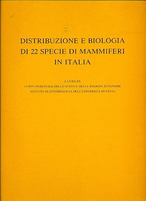 Distribuzione e biologia di 22 specie di mammiferi in Italia