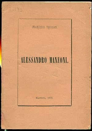 Seller image for Alessandro Manzoni for sale by Studio Bibliografico Marini