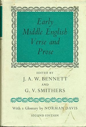 Imagen del vendedor de Early middle english verse and prose a la venta por Studio Bibliografico Marini