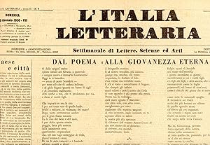 L'Italia letteraria. 1930, Anno II, Numeri: 2, 4, 5, 6, 7, 8