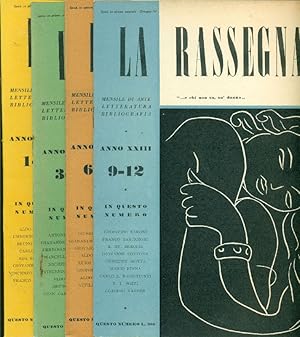 Seller image for La Rassegna. 1954, Anno XXIII. Annata completa for sale by Studio Bibliografico Marini