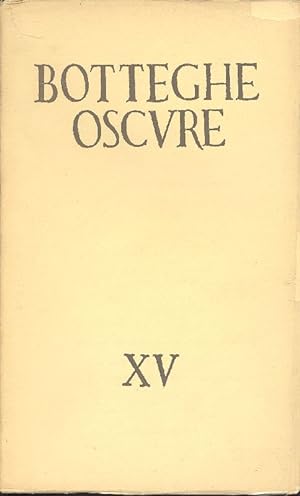Botteghe Oscure. 1955, Quaderno n. XV
