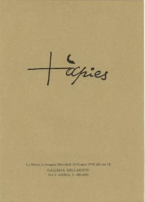 Imagen del vendedor de Tapies a la venta por Studio Bibliografico Marini