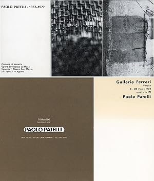 Bild des Verkufers fr Paolo Patelli / 1957-1977 zum Verkauf von Studio Bibliografico Marini