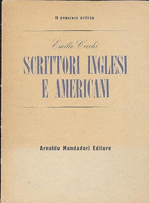 Immagine del venditore per Scrittori inglesi e americani venduto da Studio Bibliografico Marini